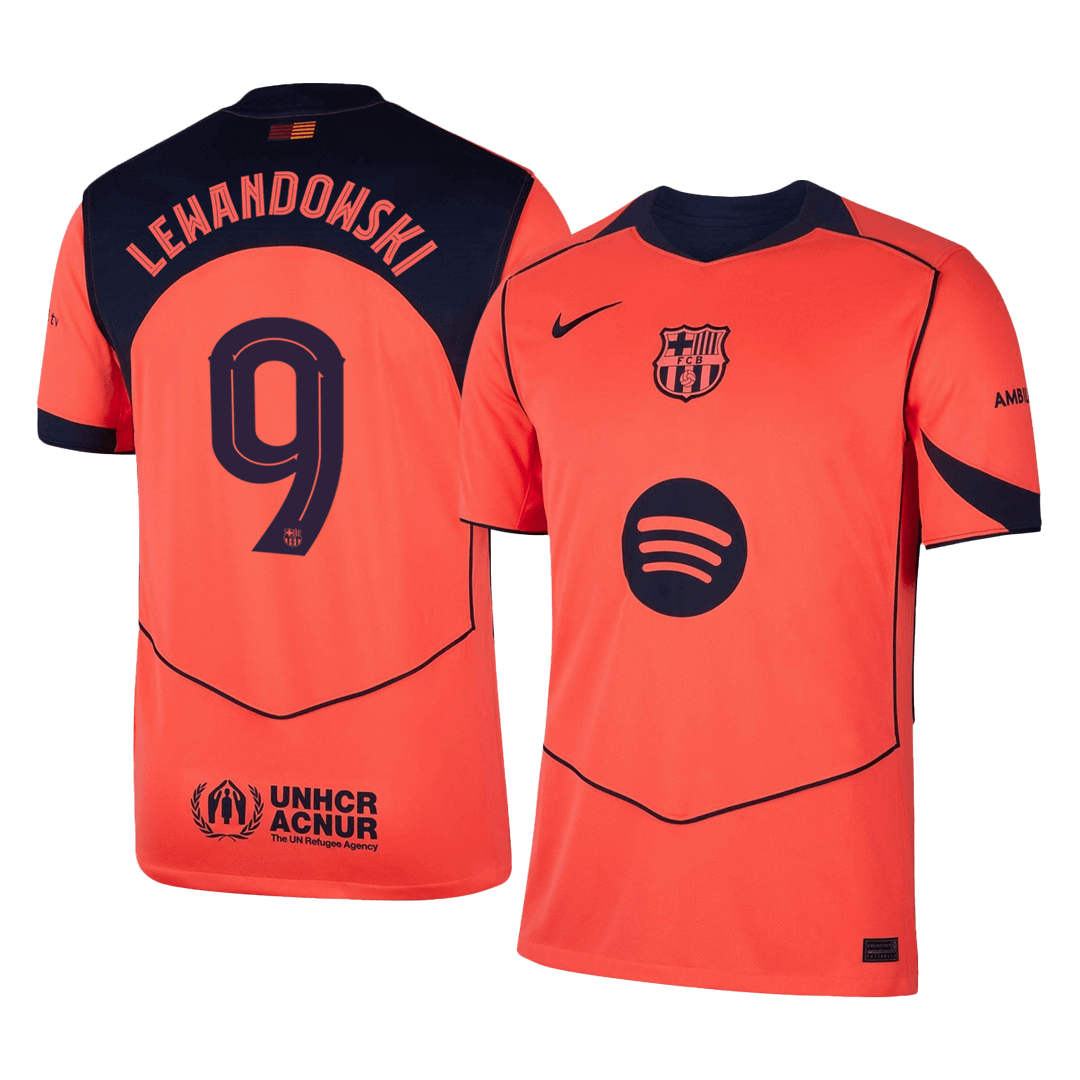 LEWANDOWSKI #9 Barcelona Third Jersey 2025/26 