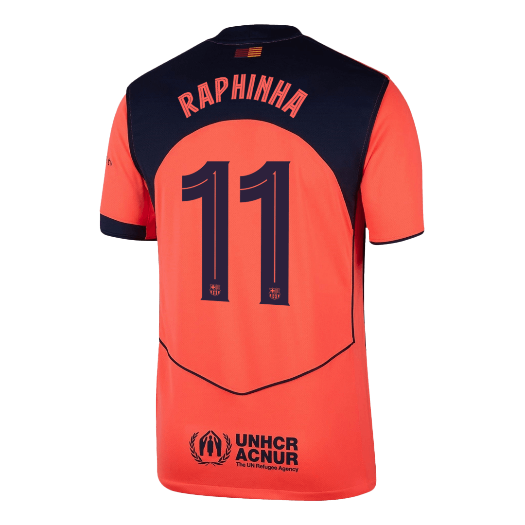 RAPHINHA #11 Barcelona Third Jersey 2025/26 