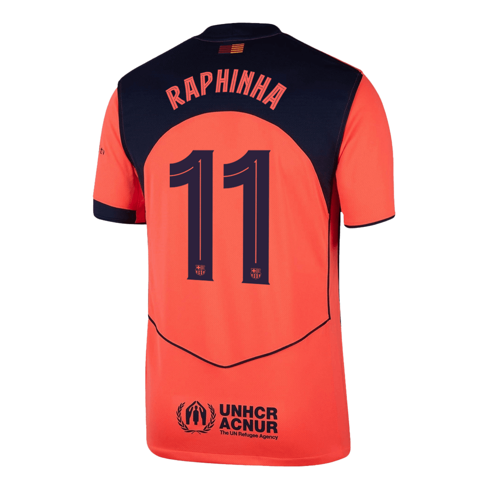 RAPHINHA #11 Barcelona Third Jersey 2025/26 