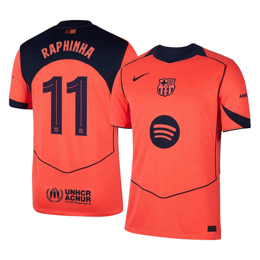 RAPHINHA #11 Barcelona Third Jersey 2025/26 