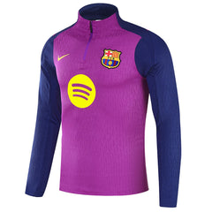 Barcelona 1/4 Zipper Sweat Kit(Top+Pants) Purple 2025/26 