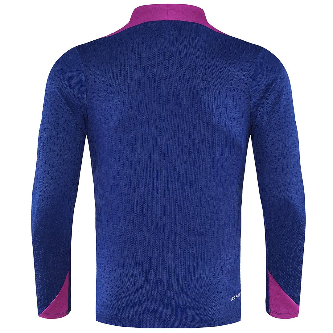 Barcelona 1/4 Zipper Sweat Kit(Top+Pants) Navy 2025/26 