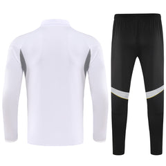 Real Madrid 1/4 Zipper Sweat Kit(Top+Pants) White 2025/26 