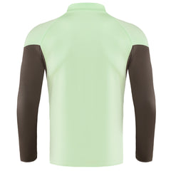 Real Madrid 1/4 Zipper Sweat Kit(Top+Pants) Green 2025/26 