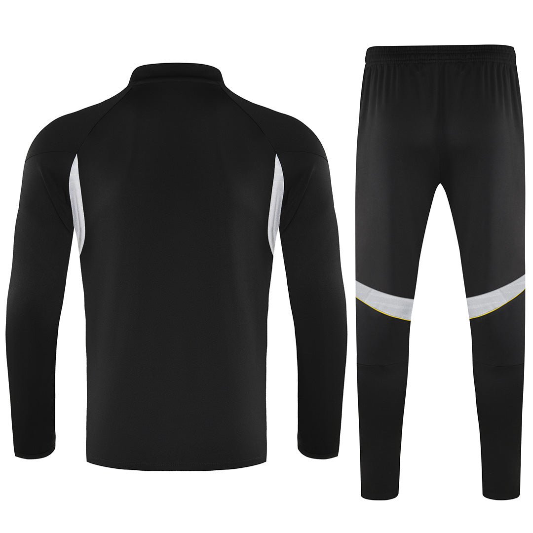 Real Madrid 1/4 Zipper Sweat Kit(Top+Pants) Black 2025/26 