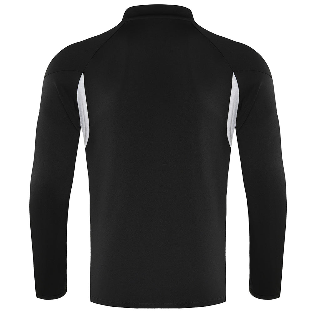 Kids Real Madrid 1/4 Zipper Sweat Kit(Top+Pants) Black 2025/26 