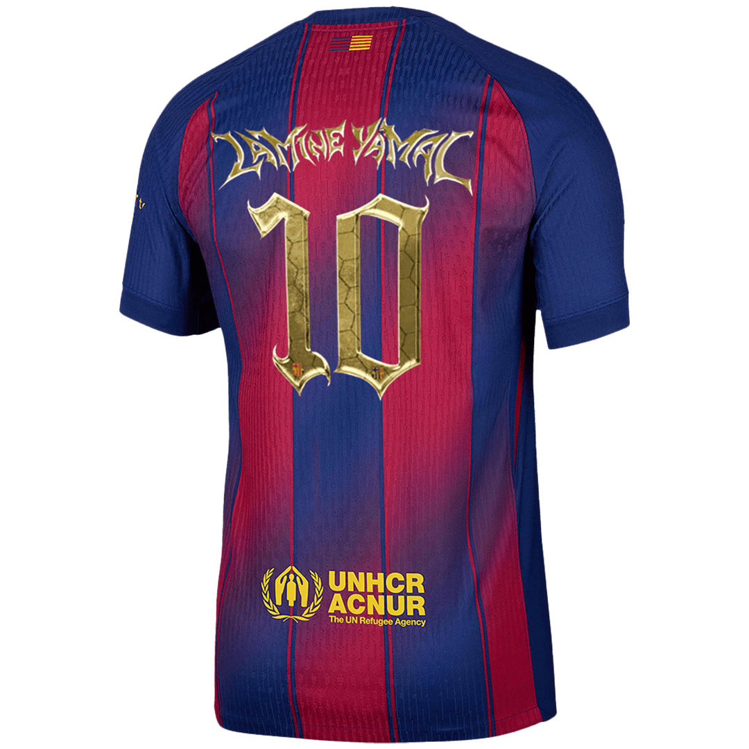 LAMINE YAMAL #10 Barcelona Home Match Jersey Player Version 2025/26 - Kopa Trophy Edition 