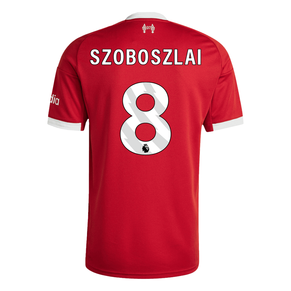 SZOBOSZLAI #8 Liverpool Home Jersey 2025/26 