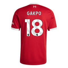 GAKPO #18 Liverpool Home Jersey 2025/26 