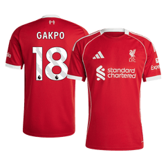 GAKPO #18 Liverpool Home Jersey 2025/26 