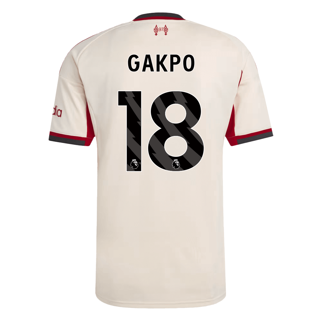 GAKPO #18 Liverpool Away Jersey 2025/26 