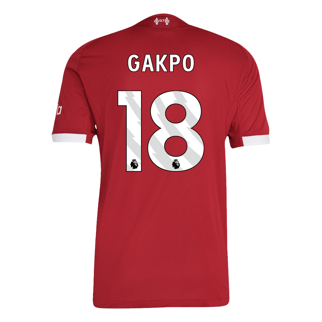 GAKPO #18 Liverpool Home Match Jersey Player Version 2025/26 