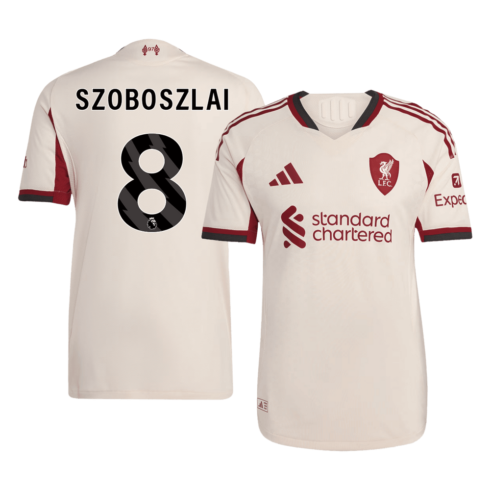 SZOBOSZLAI #8 Liverpool Away Match Jersey Player Version 2025/26 