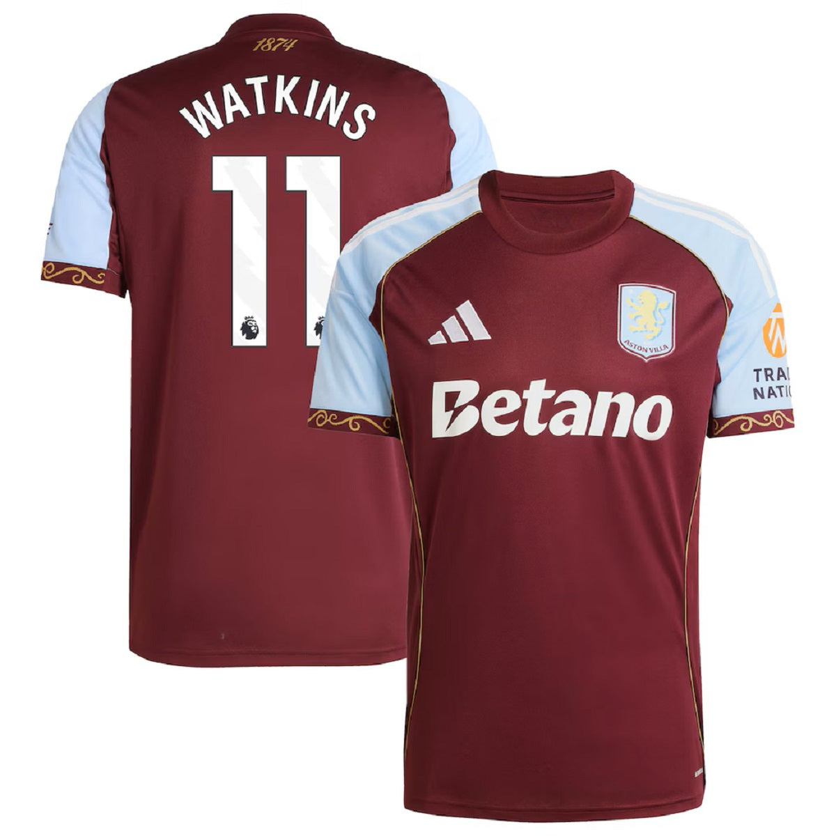WATKINS #11 Aston Villa Home Jersey 2025/26 