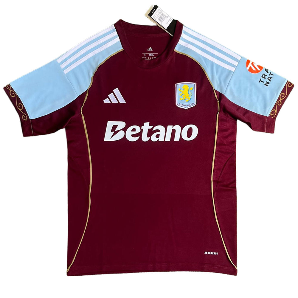 TIELEMANS #8 Aston Villa Home Jersey 2025/26 - Cup Font 