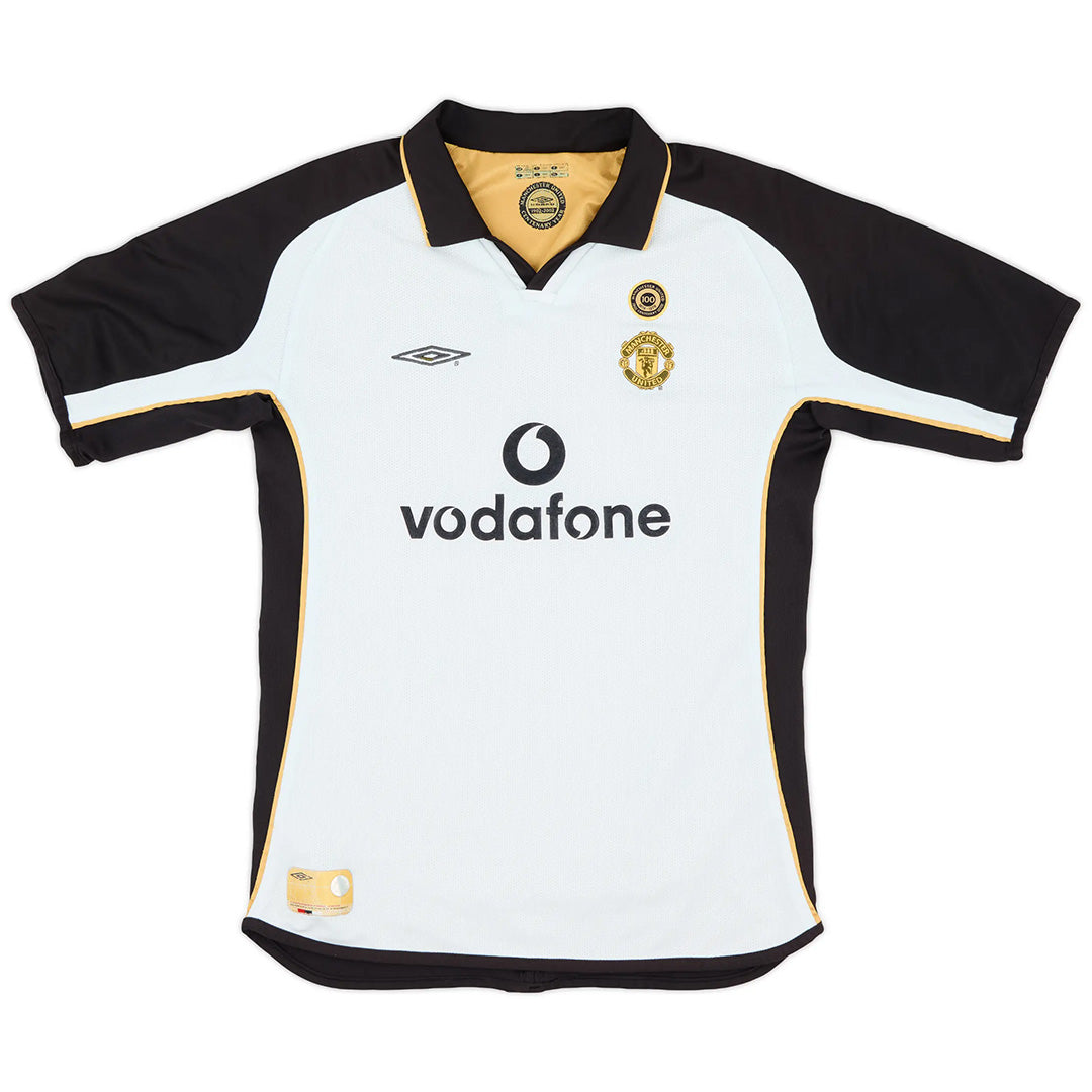 v.NISTELROOY #10 Retro Manchester United Centenary Away Jersey 2001/02 
