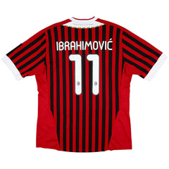 Ibrahimović #11 Retro AC Milan Home Jersey 2011/12 