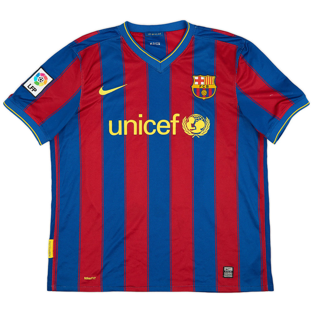Messi #10 Retro Barcelona Home Jersey 2009/10 