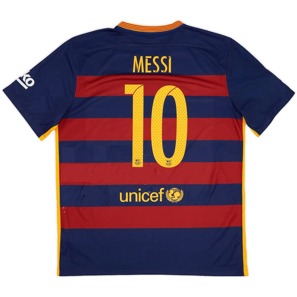 MESSI #10 Retro Barcelona Home Jersey 2015/16 