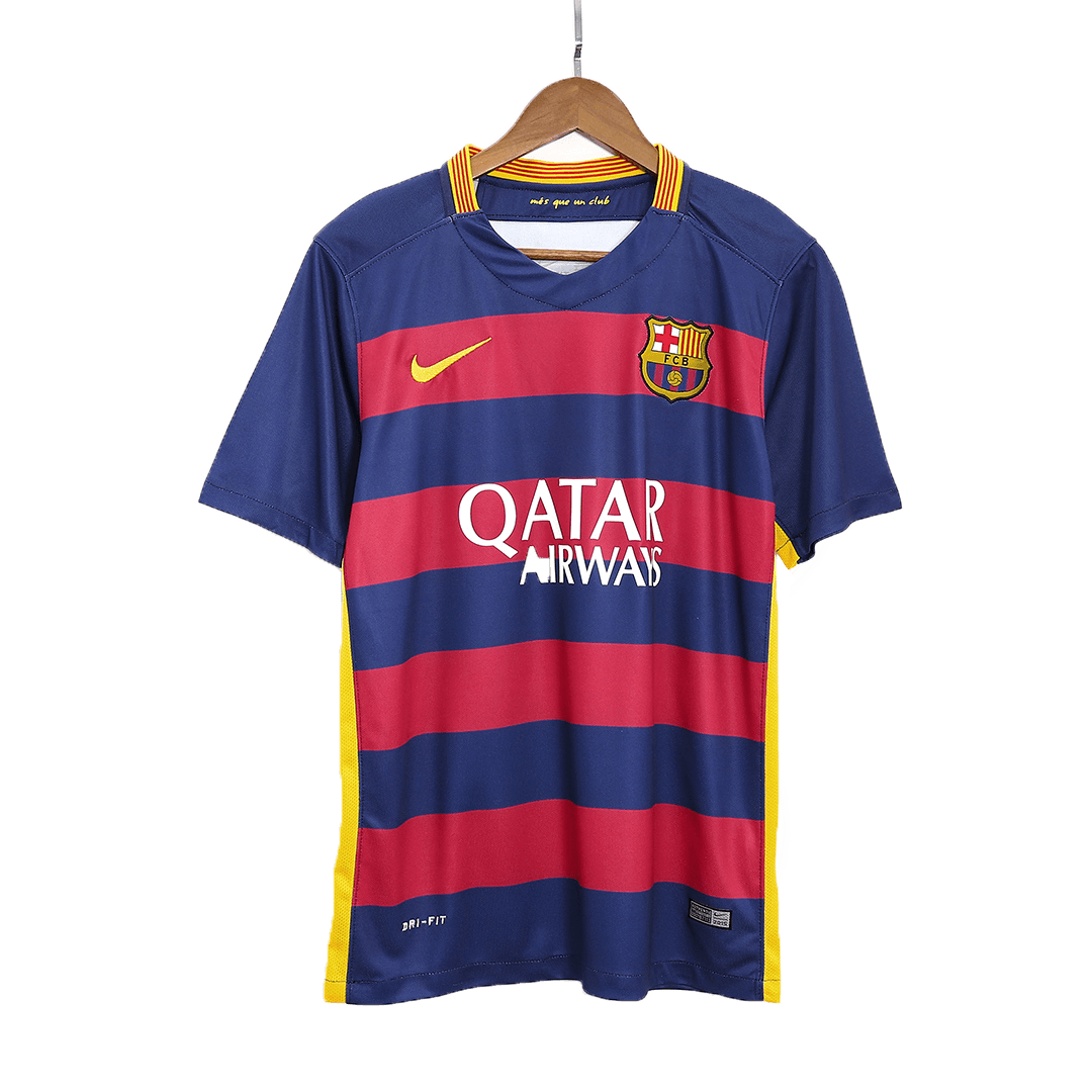 Neymar Jr #11 Retro Barcelona Home Jersey 2015/16 