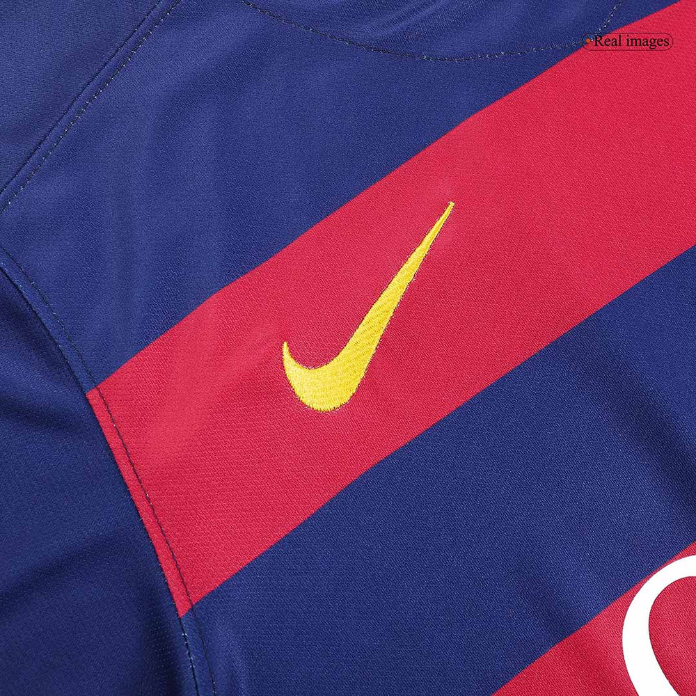 Neymar Jr #11 Retro Barcelona Home Jersey 2015/16 
