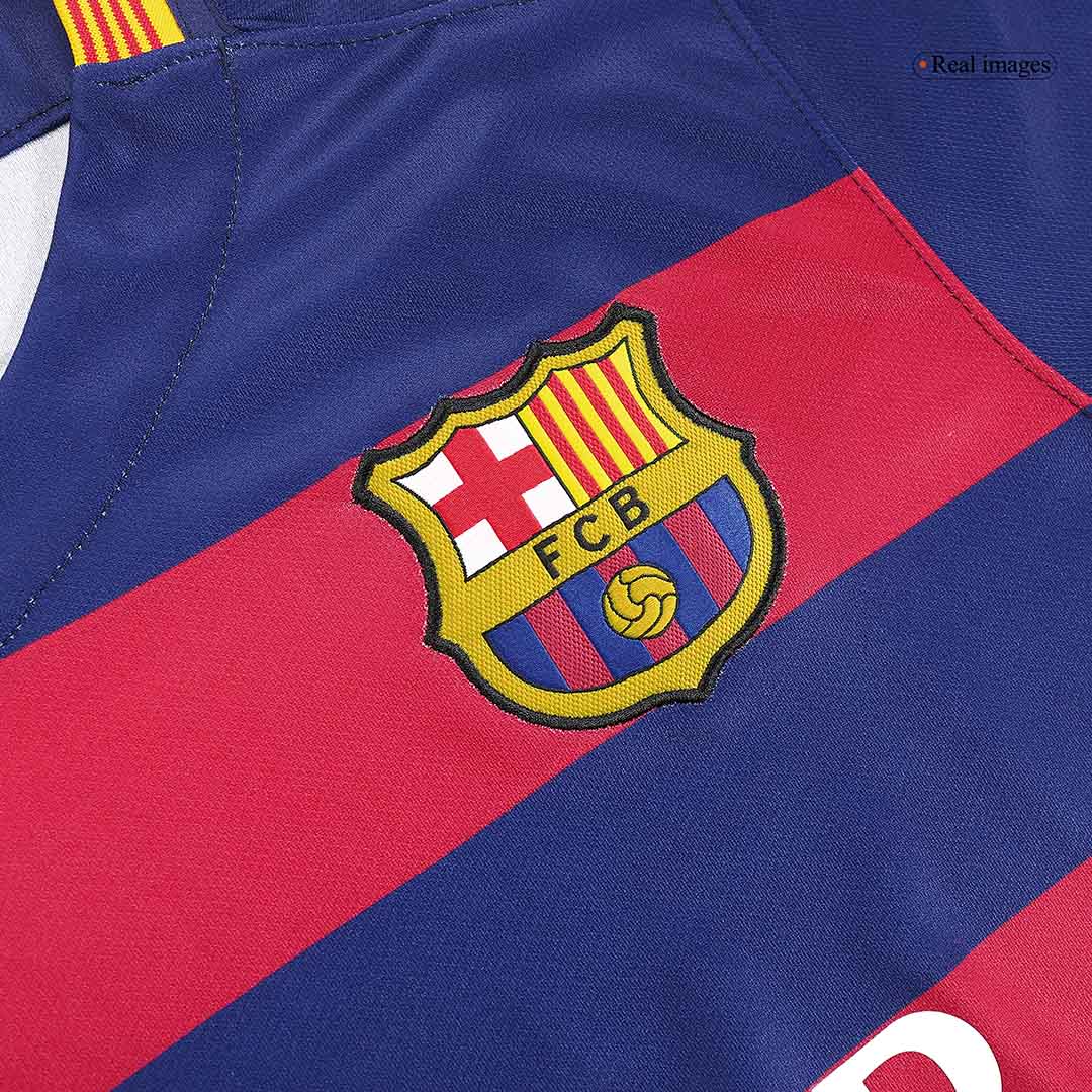 SUÁREZ #9 Retro Barcelona Home Jersey 2015/16 