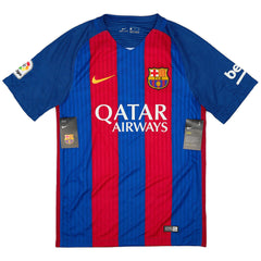 SUÁREZ #9 Retro Barcelona Home Jersey 2016/17 