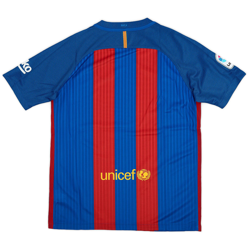 SUÁREZ #9 Retro Barcelona Home Jersey 2016/17 
