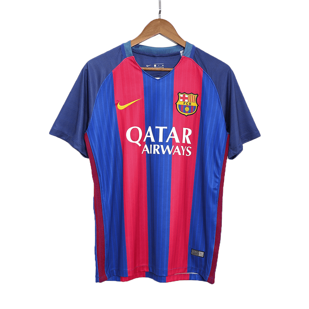 SUÁREZ #9 Retro Barcelona Home Jersey 2016/17 