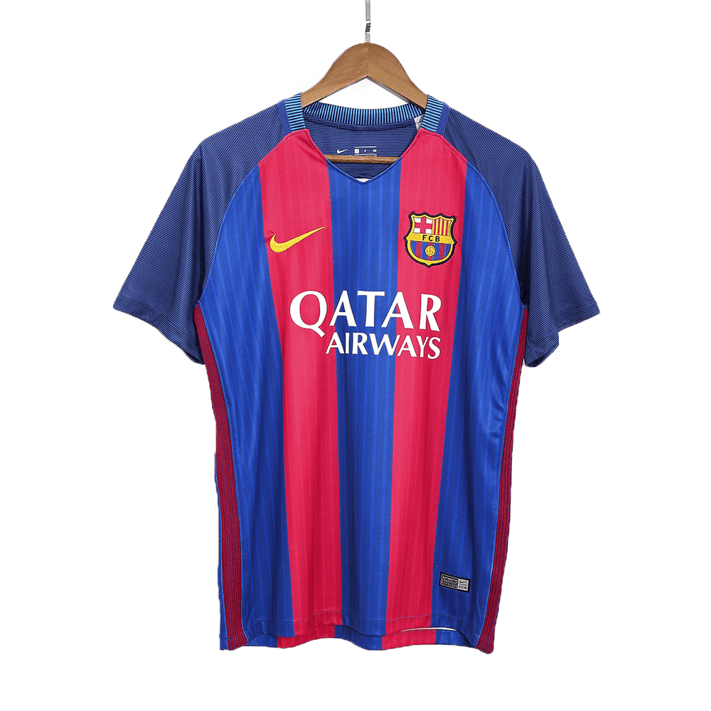 SUÁREZ #9 Retro Barcelona Home Jersey 2016/17 