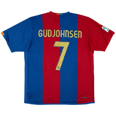 Gudjohnsen #7 Retro Barcelona Home Jersey 2006/07 