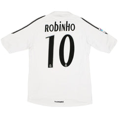 Robinho #10 Retro Real Madrid Home Jersey 2005/06 