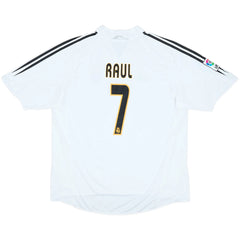Raúl #7 Retro Real Madrid Home Jersey 2004/05 