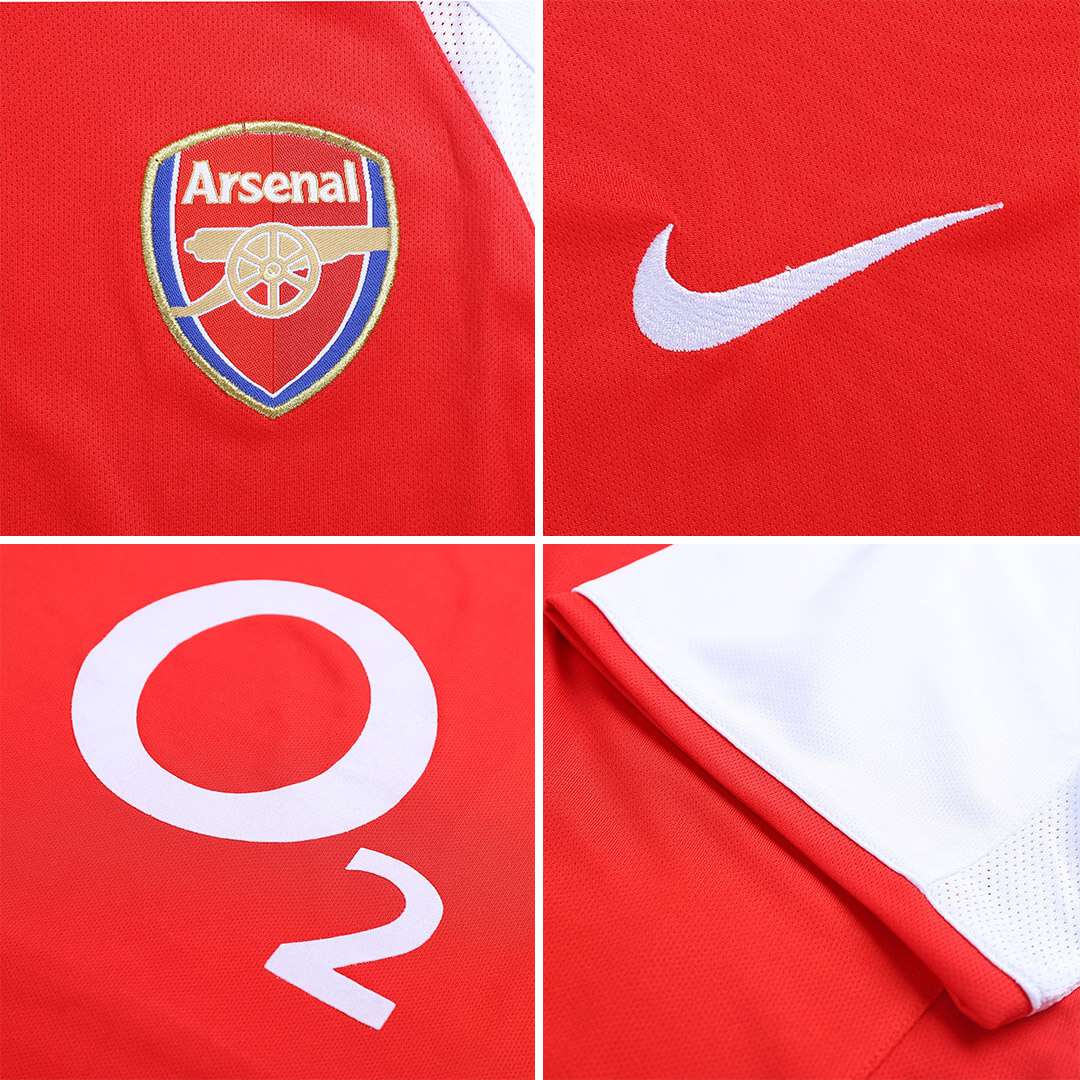 Vieira #4 Retro Arsenal Home Jersey 2002/04 