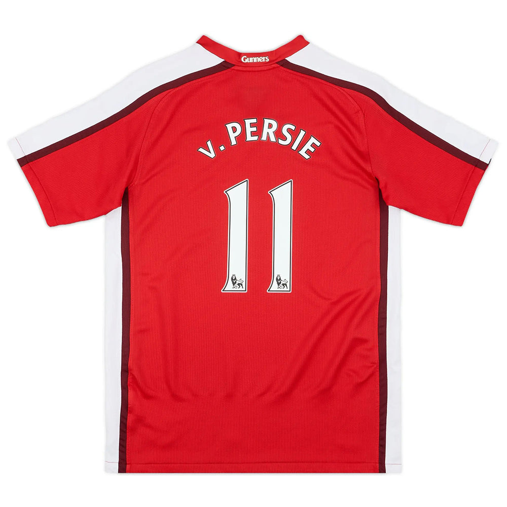 v.Persie #11 Retro Arsenal Home Jersey 2008/10 