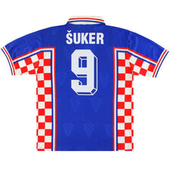 Šuker #9 Retro Croatia Away Jersey World Cup 1998 