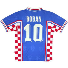 Boban #10 Retro Croatia Away Jersey World Cup 1998 