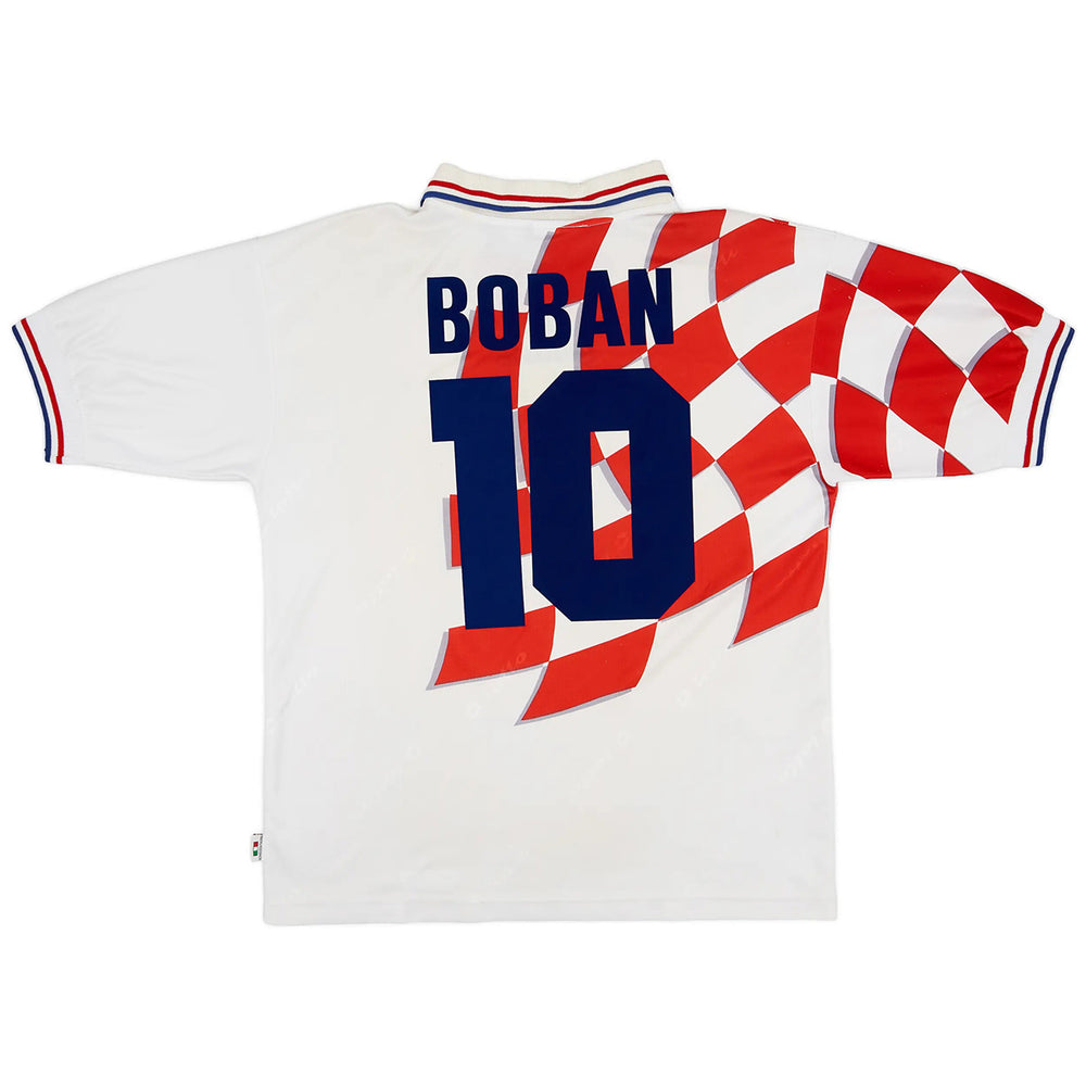 Boban #10 Retro Croatia Home Jersey World Cup 1998 