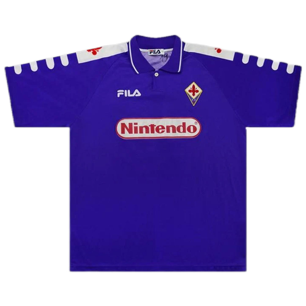 BATISTUTA #9 Retro Fiorentina Home Jersey 1998/99 