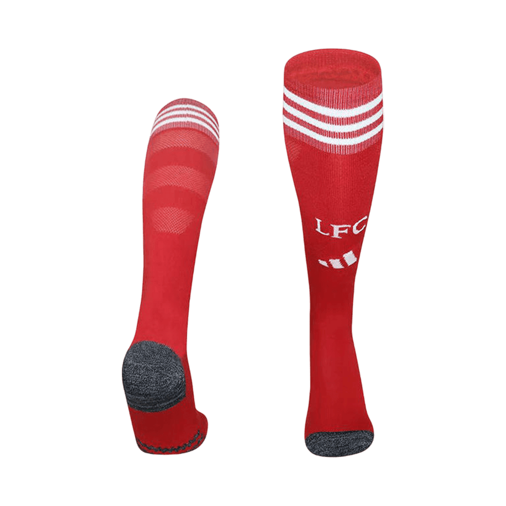 Kids Liverpool Home Soccer Socks - Red 2025/26 