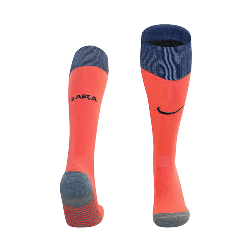 Kids Barcelona Third Soccer Socks - Orange 2025/26 