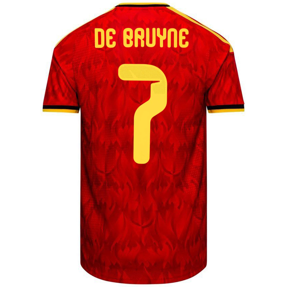 De Bruyne #7 Belgium Home Match Jersey Player Version World Cup 2026 