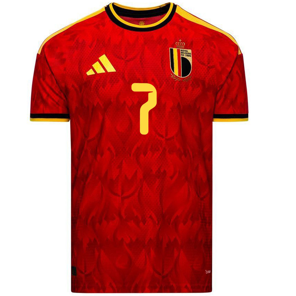De Bruyne #7 Belgium Home Match Jersey Player Version World Cup 2026 