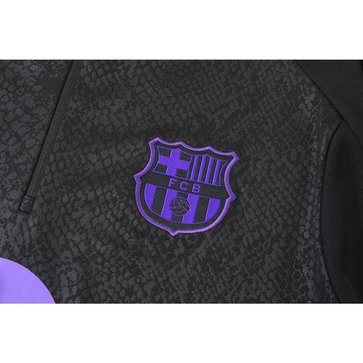 Kids Barcelona x Kobe Bryant 1/4 Zipper Sweat Kit(Top+Pants) Black 2025/26 