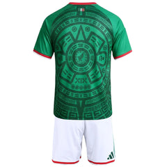 Kids Mexico Home Jersey Kit World Cup 2026 