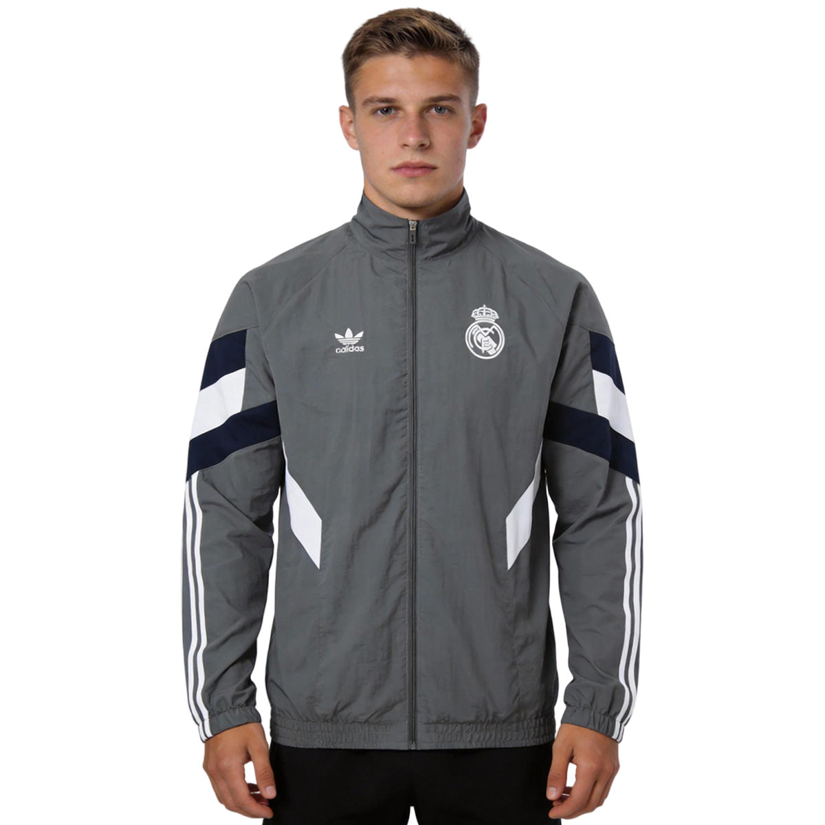 Real Madrid Windbreaker Jacket Gray 2025/26 