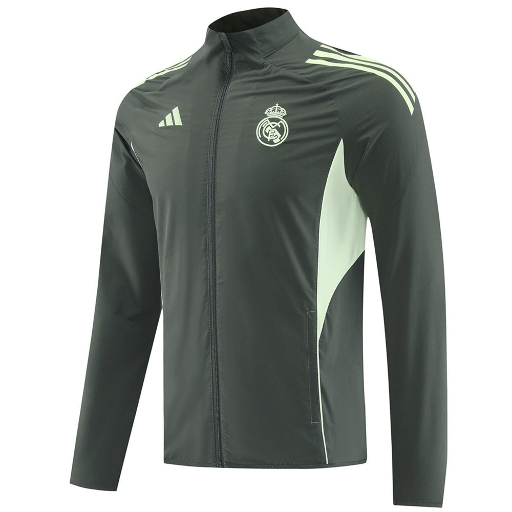 Real Madrid Windbreaker Jacket Green 2025/26 