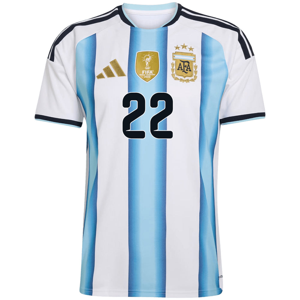 L.MARTÍNEZ #22 Argentina Home Jersey World Cup 2026 