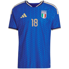 Barella #18 Italy Home Match Jersey Player Version World Cup 2026 