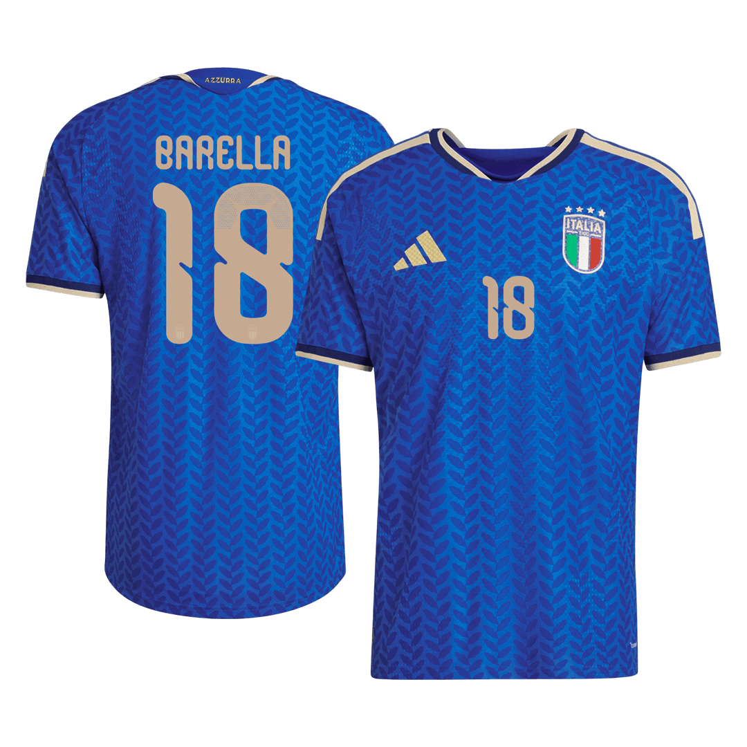 Barella #18 Italy Home Match Jersey Player Version World Cup 2026 